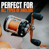 Fishing for Fun Round Baitcaster Reel - Catfish Pro