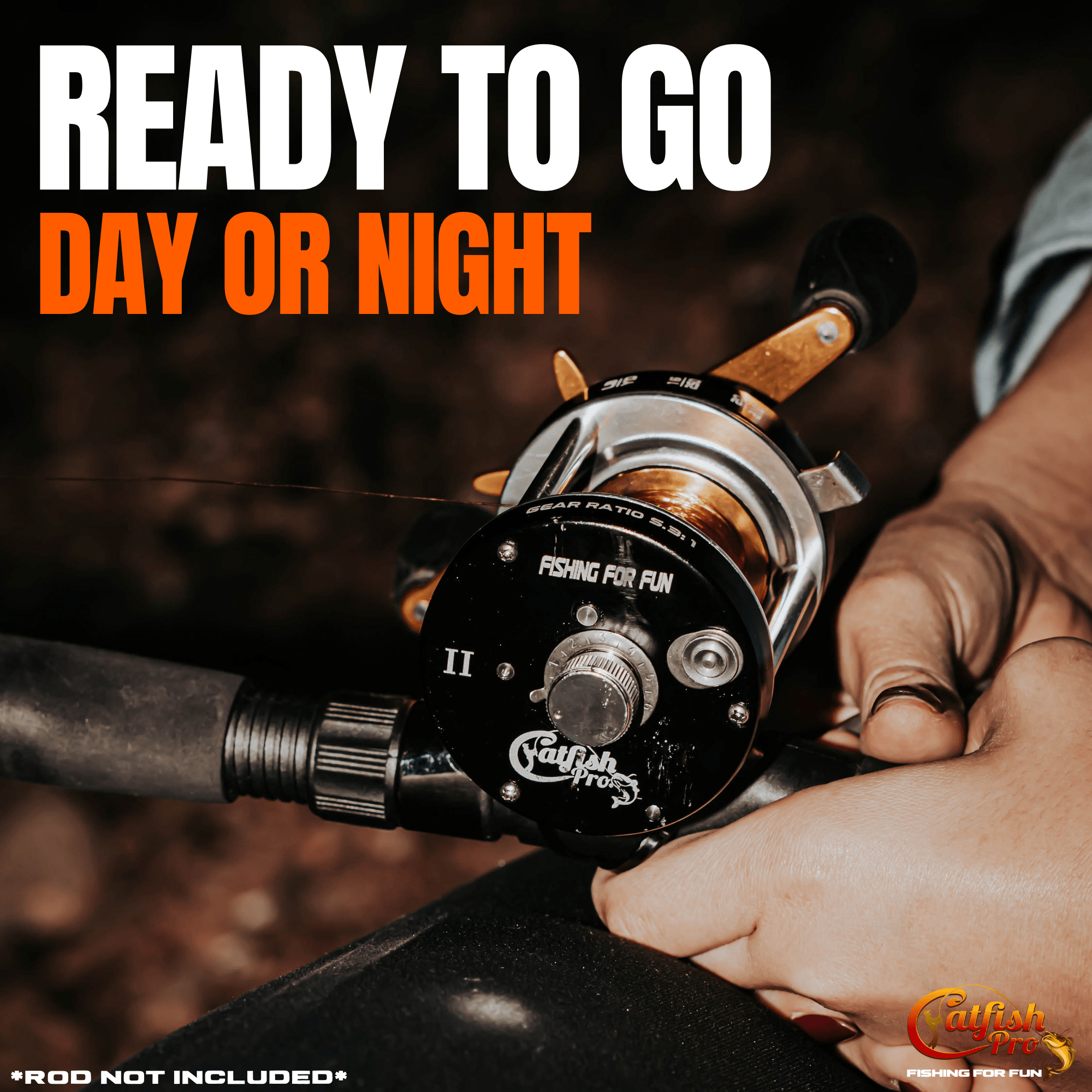 all round fishing rod and reel Fishing for Fun Round Baitcaster Reel