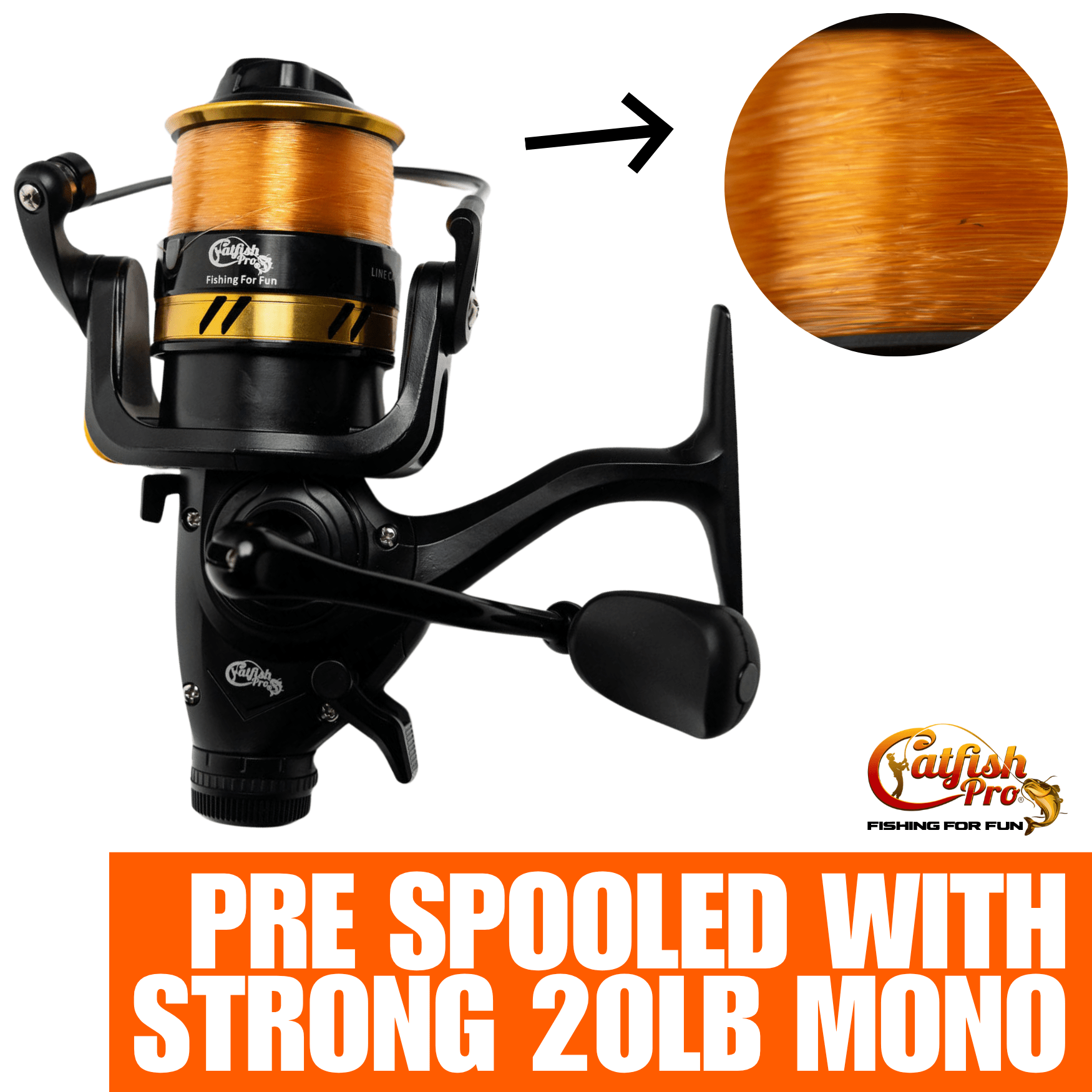 Fishing for Fun Spinning Combo - Catfish Pro