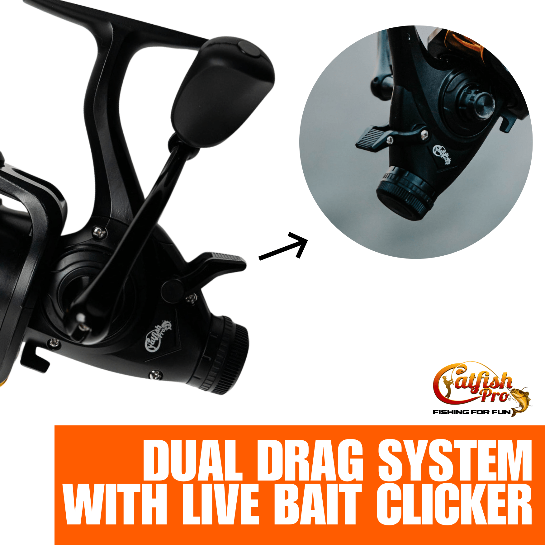 Fishing For Fun Spinning Reel - Catfish Pro
