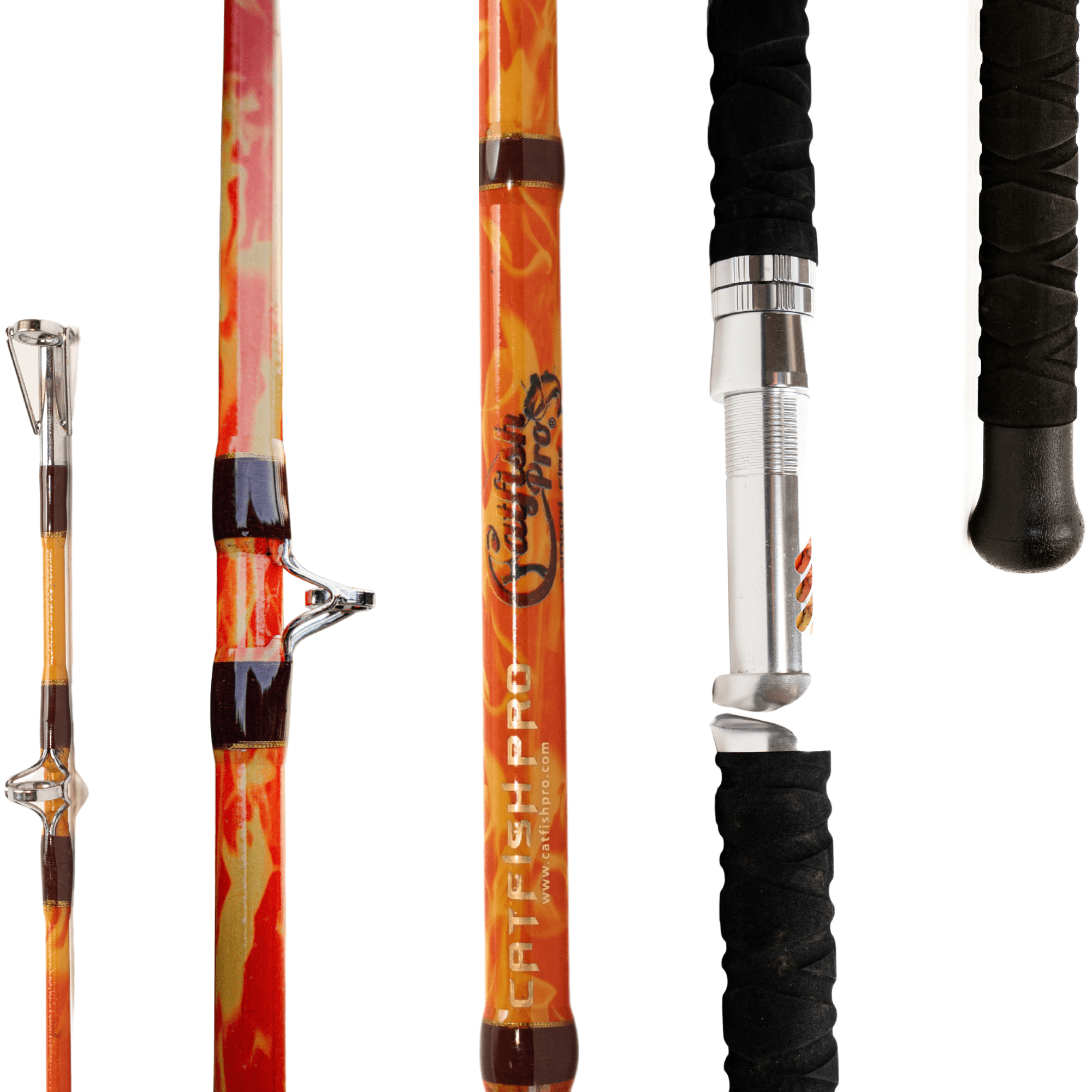 Orange Dragon Fire Casting Glow Rod - Catfish Pro