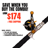 Orange Dragon Fire Casting Glow Rod - Catfish Pro