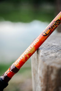 Orange Dragon Fire Casting Rod - Catfish Pro