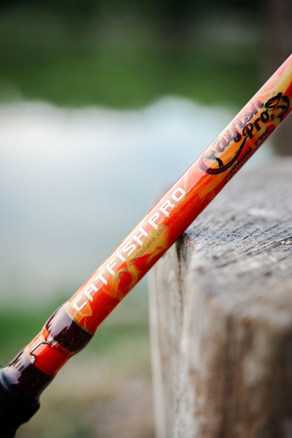 Orange Dragon Fire Casting Rod - Catfish Pro