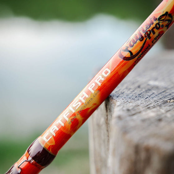 Orange Dragon Fire Casting Rod - Catfish Pro