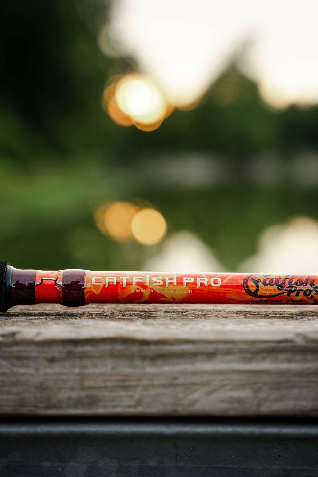 Orange Dragon Fire Casting Rod - Catfish Pro