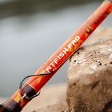 Orange Dragon Fire Spinning Glow Rod - Catfish Pro