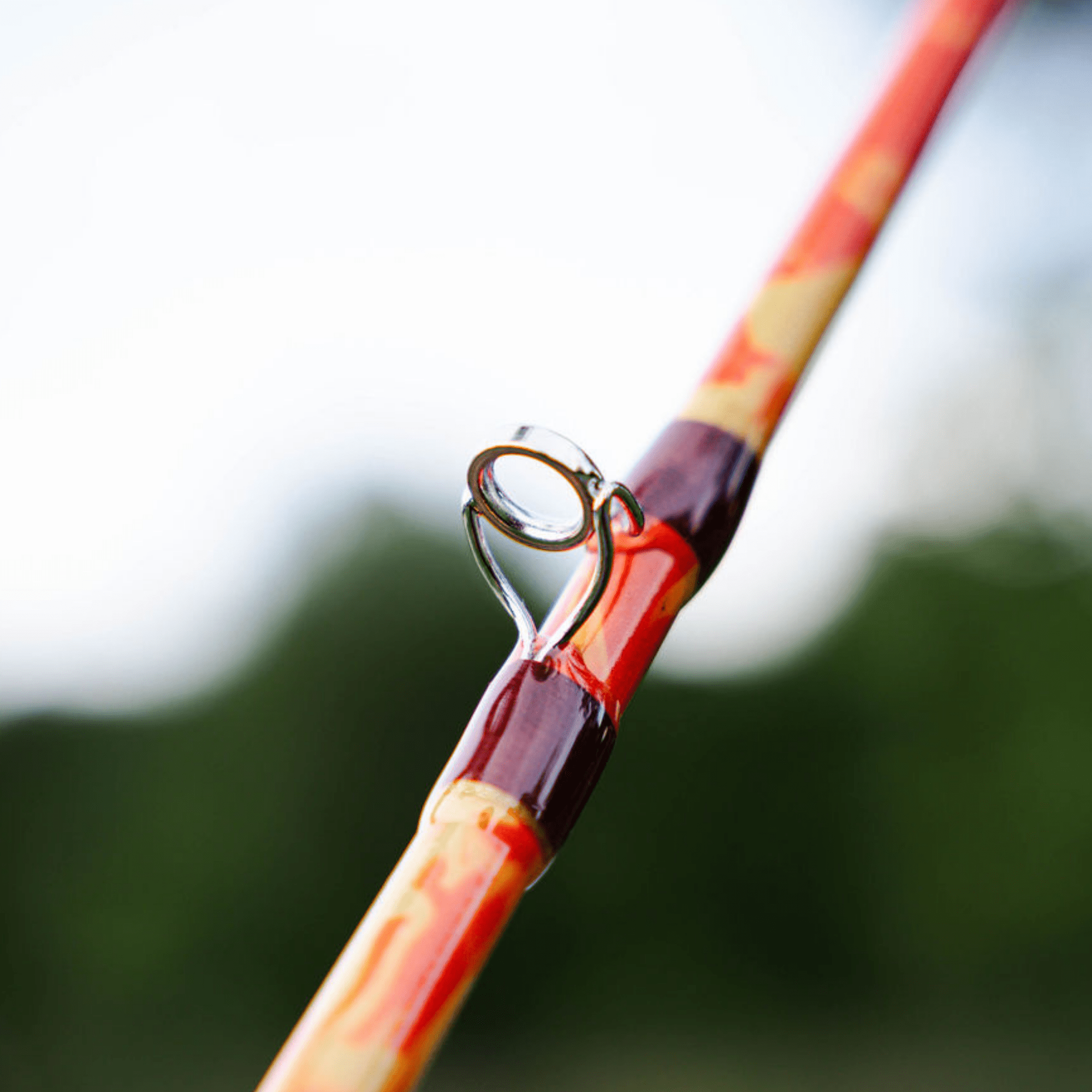Orange Dragon Fire Spinning Glow Rod - Catfish Pro