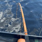 Orange Dragon Fire Spinning Glow Rod - Catfish Pro