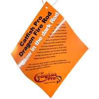 Orange Dragon Fire Spinning Glow Rod - Catfish Pro