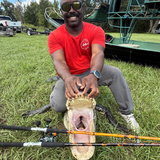 Orange Dragon Fire Spinning Glow Rod - Catfish Pro