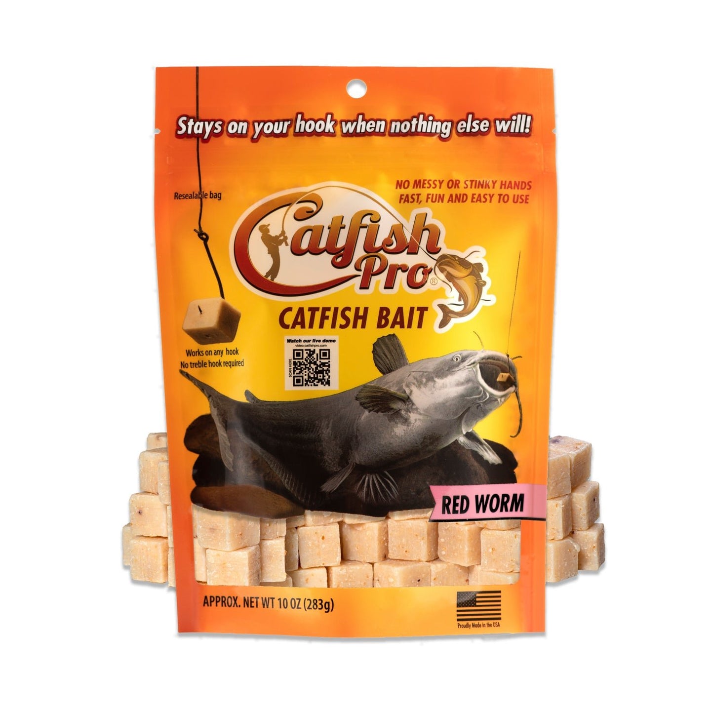 Red Worm Catfish Bait - Catfish Pro