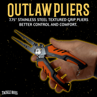 Tackle Boss 3 PCS PREMIUM Outlaw Plier Set - Catfish Pro