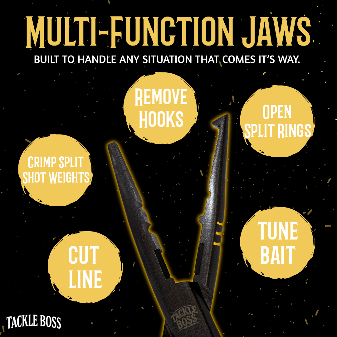 Tackle Boss 4 pcs Outlaw Fishing Plier Set - Catfish Pro