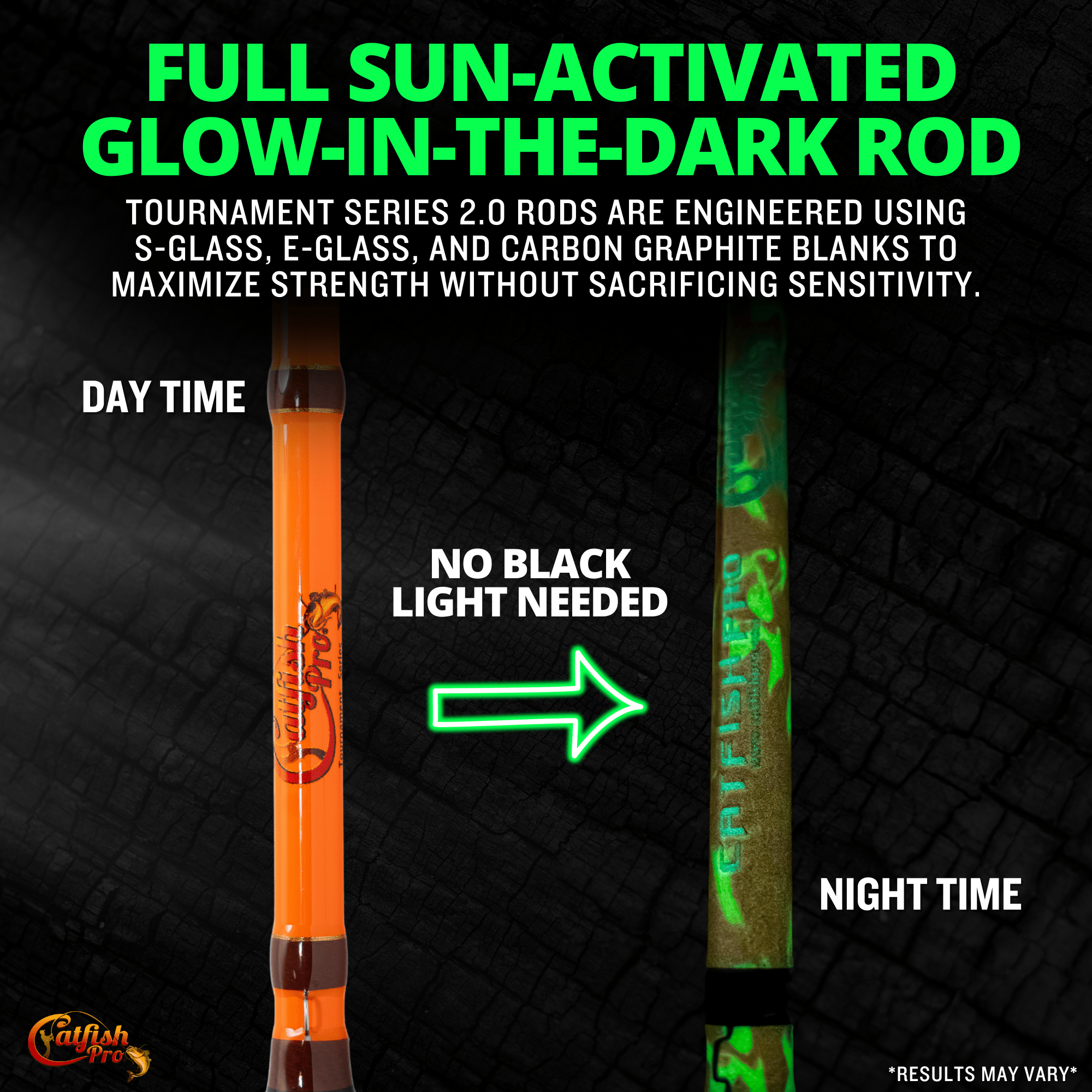 Tournament Series 2.0 Casting Rod | Catfish Pro Full Glow Rod Tournament Series 2.0 Rod / Medium-Heavy / Right Tournament Series 2.0 Casting Rod | Catfish Pro Full Glow Rod Tournament Series 2.0 Rod / Medium-Heavy / Right