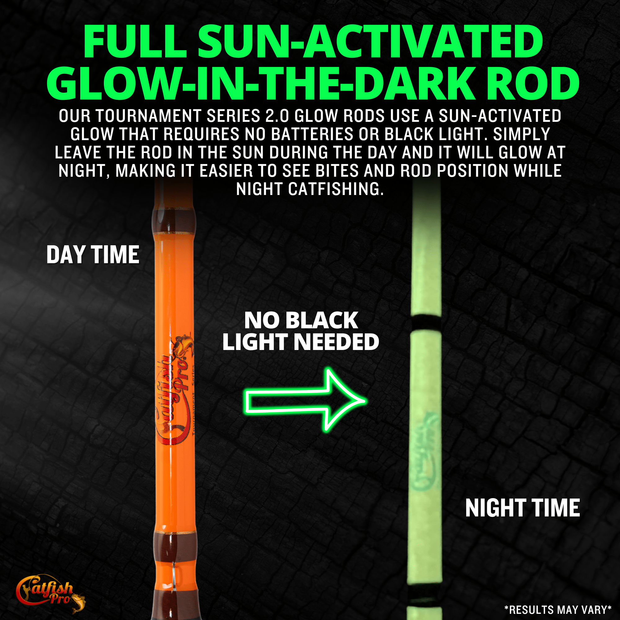 Tournament Series 2.0 Spinning Glow Rod - Catfish Pro