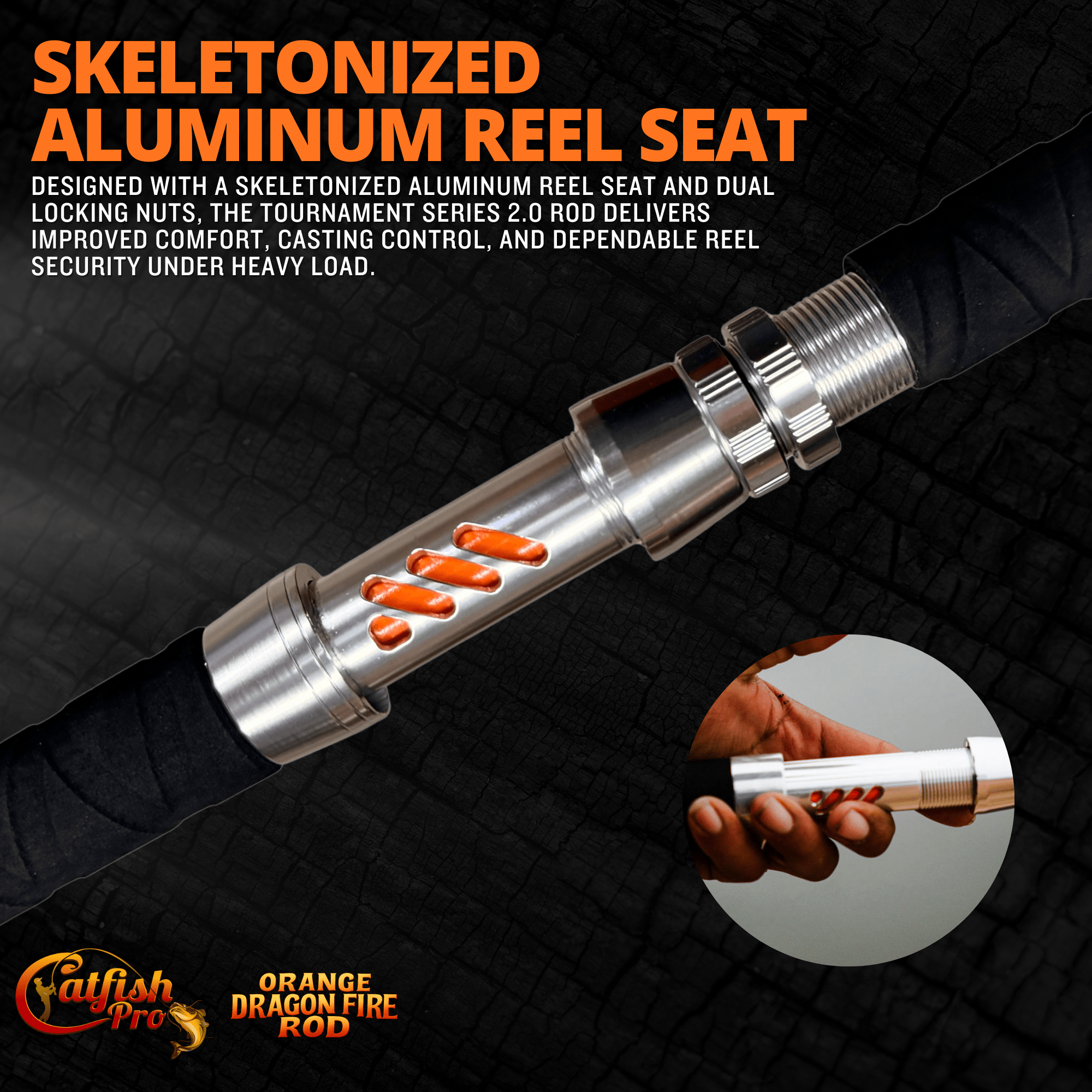 Tournament Series 2.0 Spinning Glow Rod - Catfish Pro