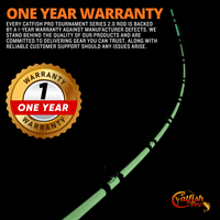 Tournament Series 2.0 Spinning Glow Rod - Catfish Pro