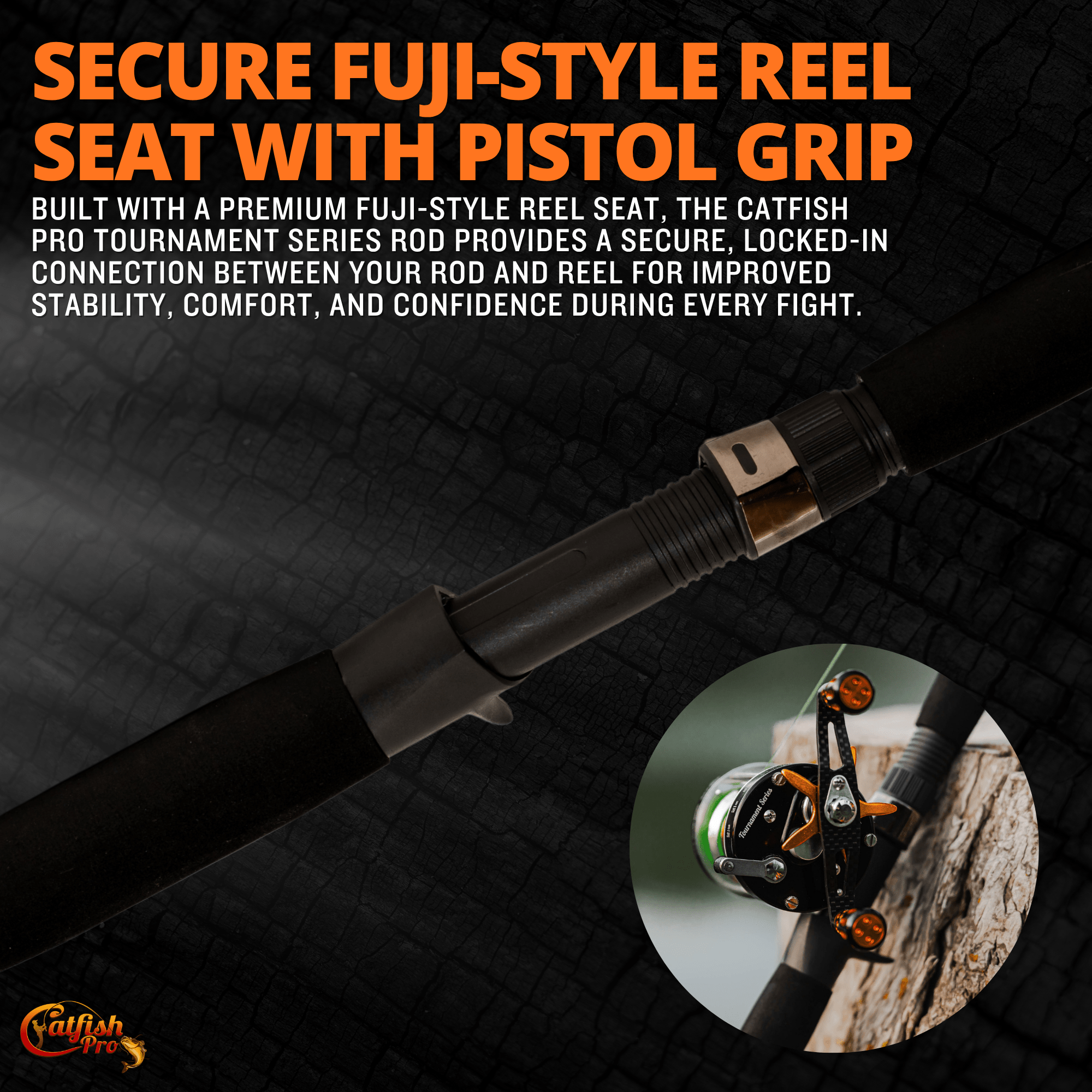 600CTS Baitcasting Rod and Reel Combo I Catfish Pro Left / 600CTS Combo + Power Handle / Heavy