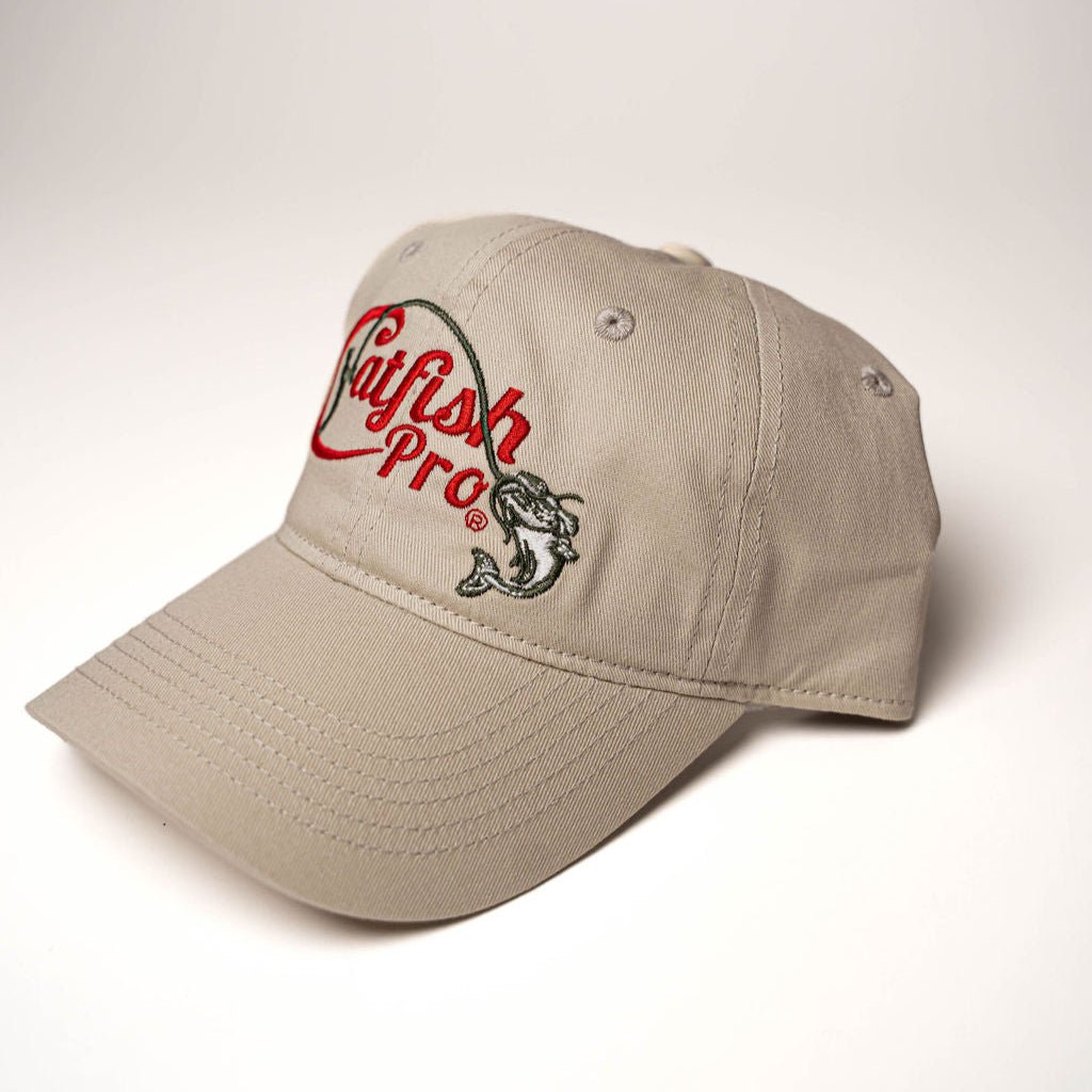 Tournament Series Cream Dad Hat - Catfish Pro