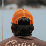 Tournament Series Orange Snapback Hat - Catfish Pro