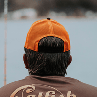 Tournament Series Orange Snapback Hat - Catfish Pro