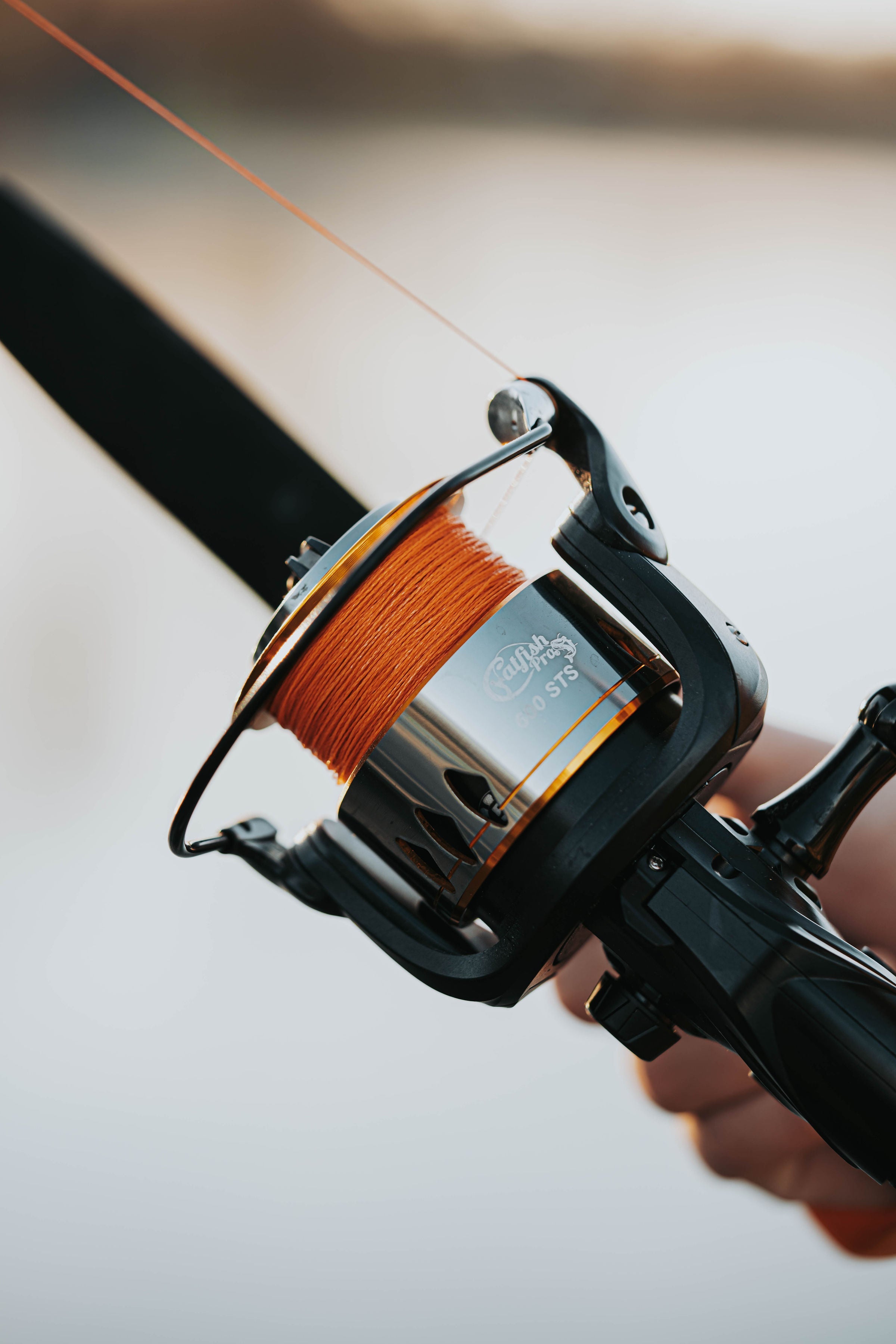 Tournament Series Orange Spinning Rod - Catfish Pro